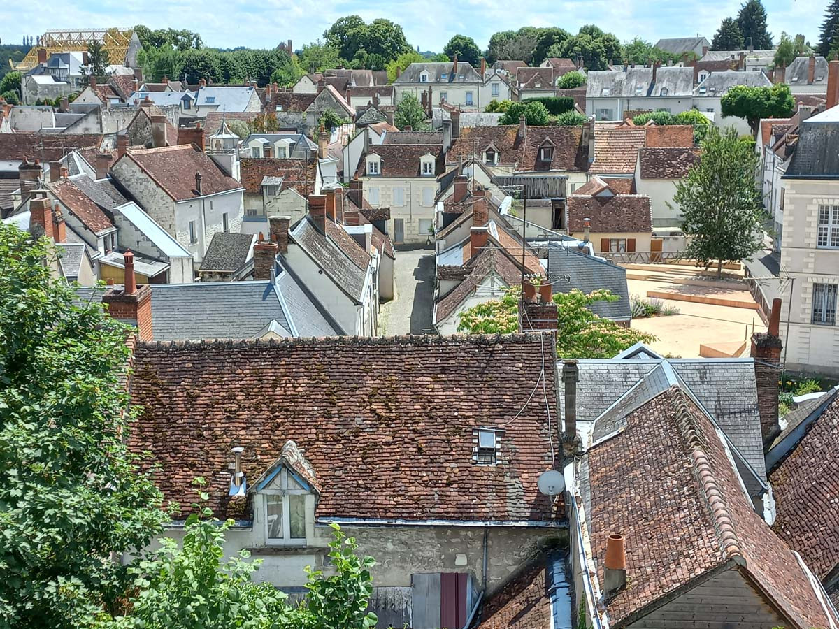 Vue des couvertures du Site Patrimonial Remarquable de Saint-Aignan
